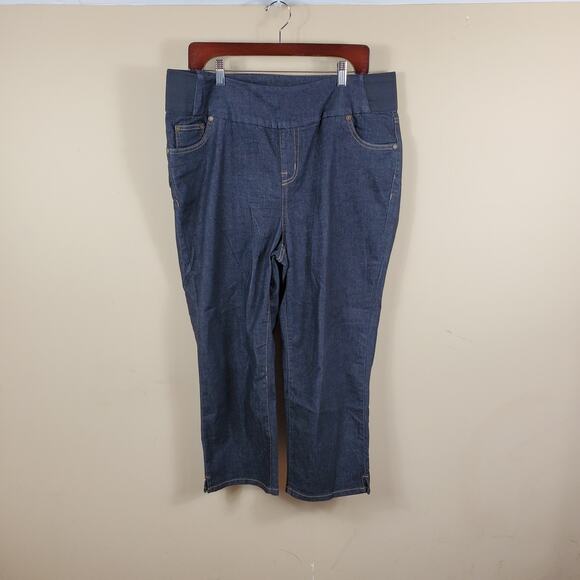 Woman Within Straight Leg Stretch Jean Size 18W - Picture 1 of 12